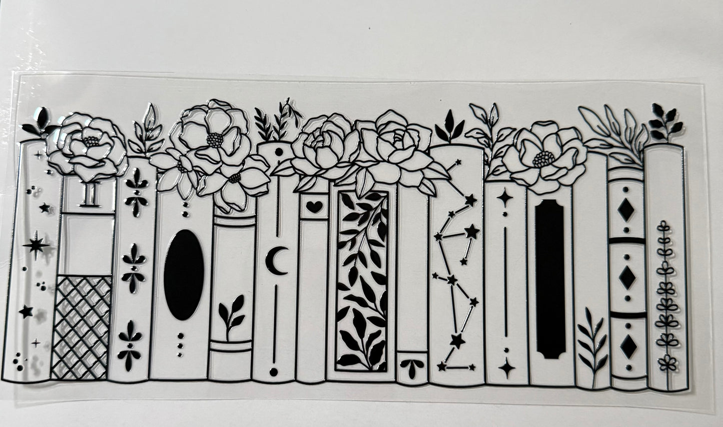 Black and Clear Books Wrap