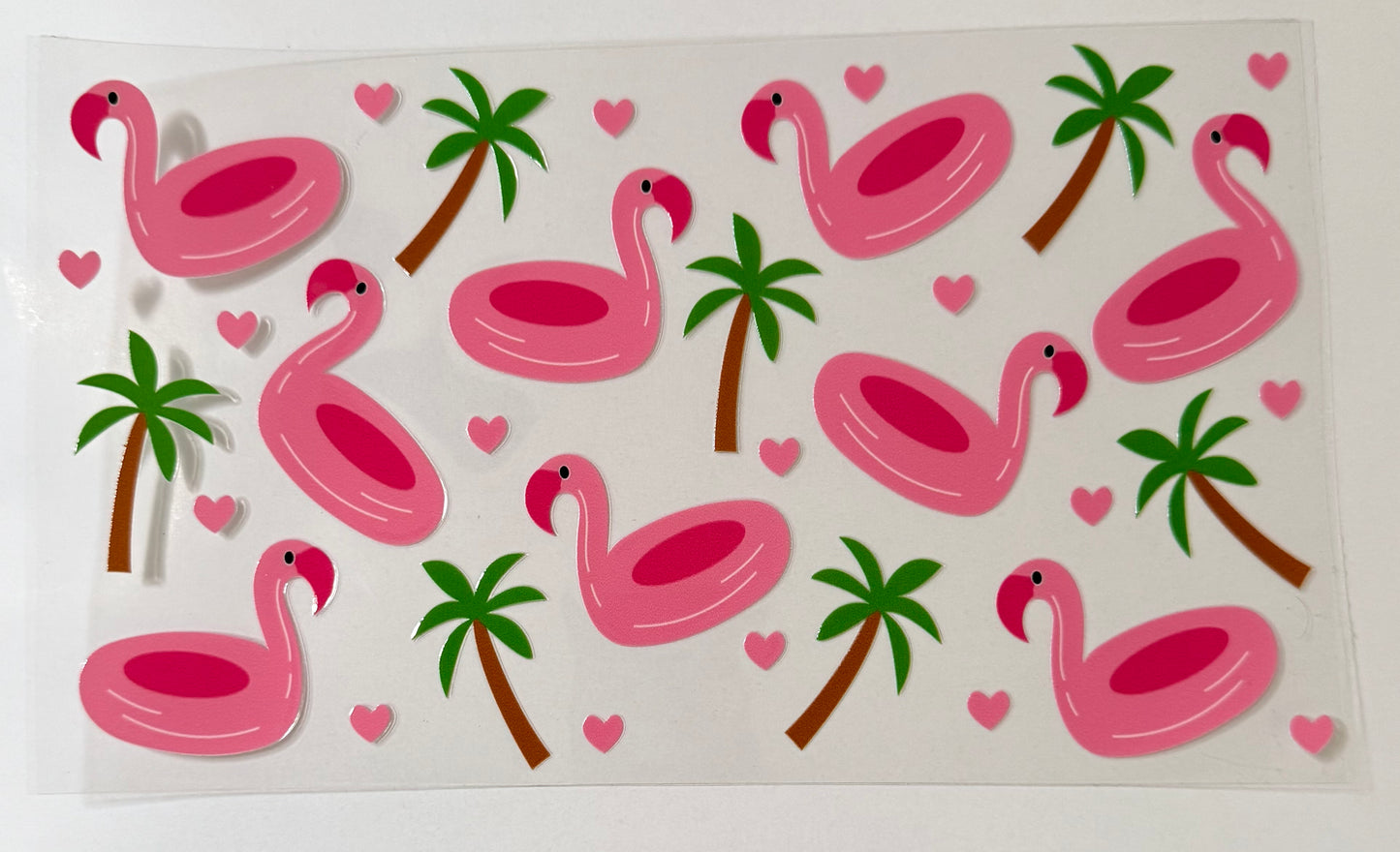 Flamingo Floaties with Palm Trees Wrap