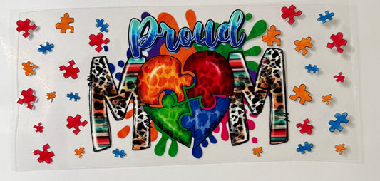 Autism Awareness Wrap - Proud Mom