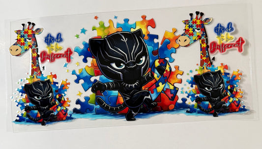 Autism Awareness Wrap- Cat character