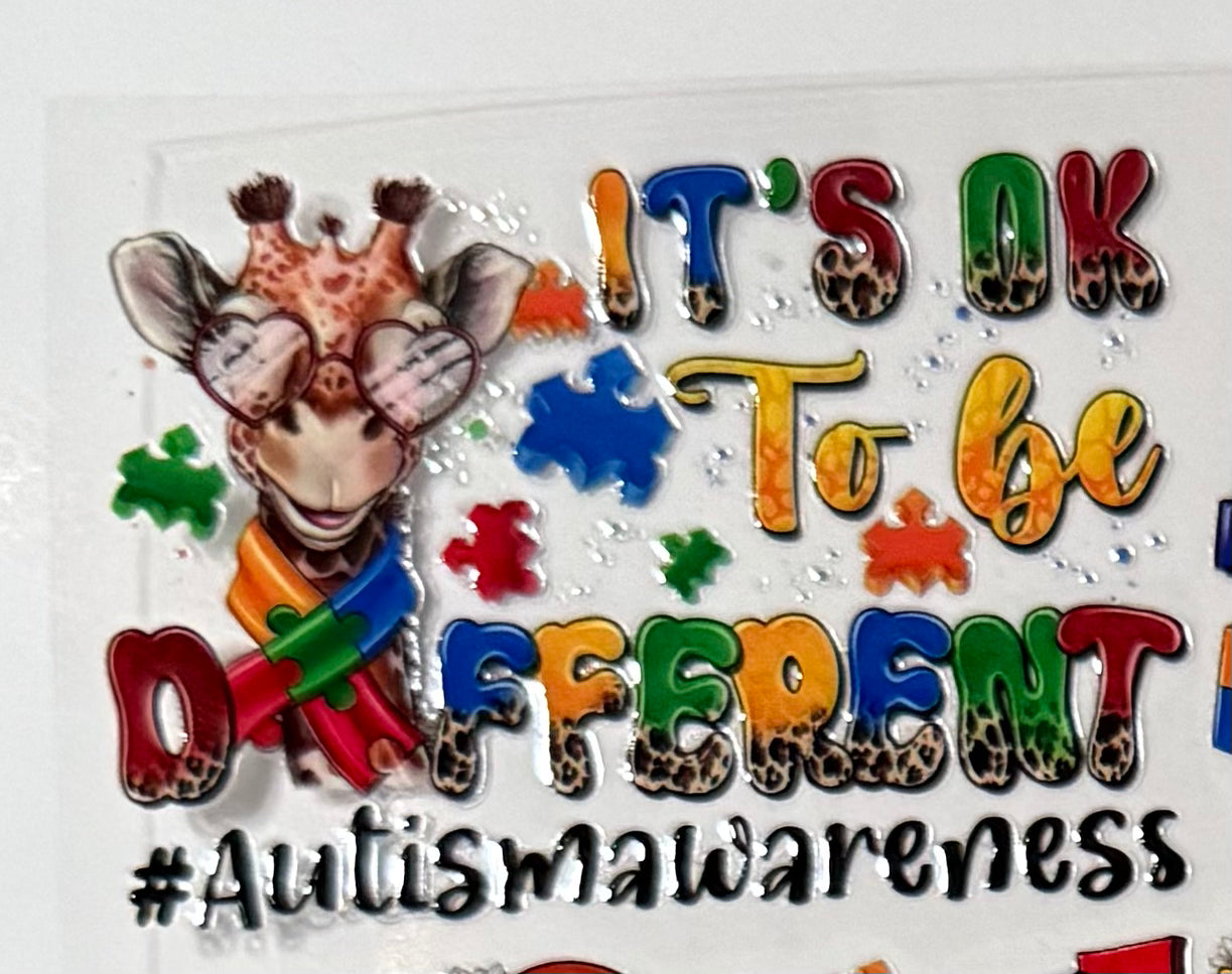 It's OK to Be Different Giraffe Decal