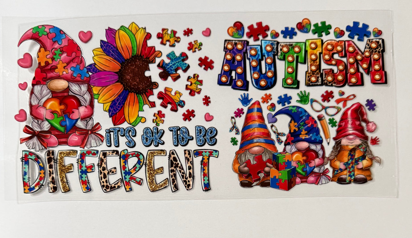 Autism Awareness Wrap- Ok to be Different