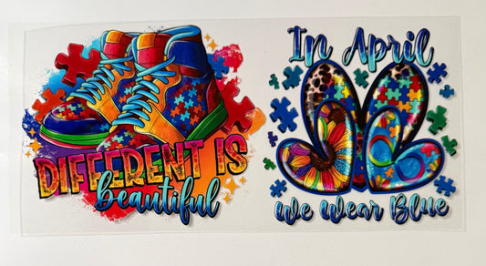 Autism Awareness Wrap- Different is Beautiful