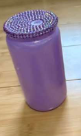 Bling Lid Purple Libbey Cup