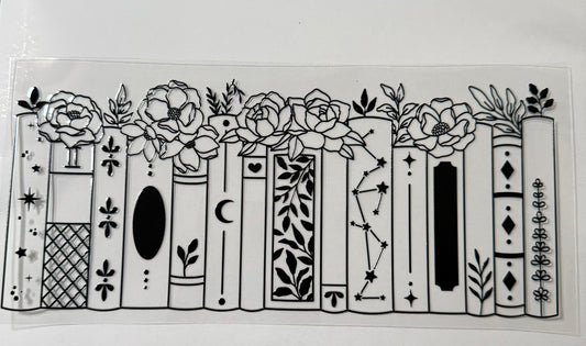 Black and Clear Books Wrap