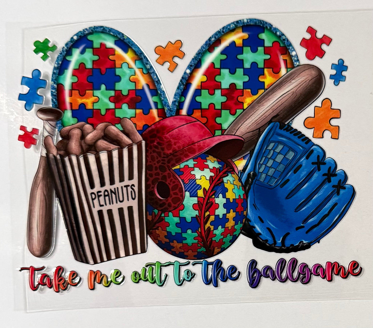 Take Me Out to the Ballgame Autism Decal