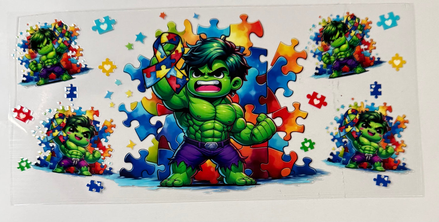 Autism Awareness Wrap- Green Guy