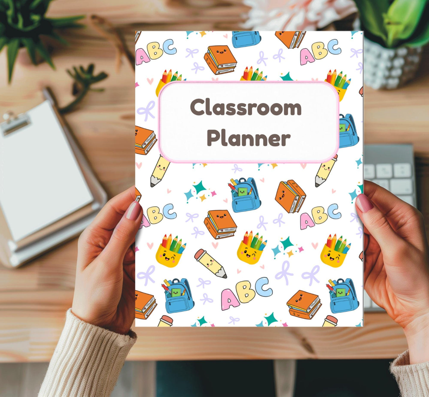 Teacher Classroom Planner | Editable Lesson Planning PDF | Printable Canva Template